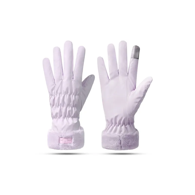 Ai Jiawei Polyester Knit Gloves Unisex-5