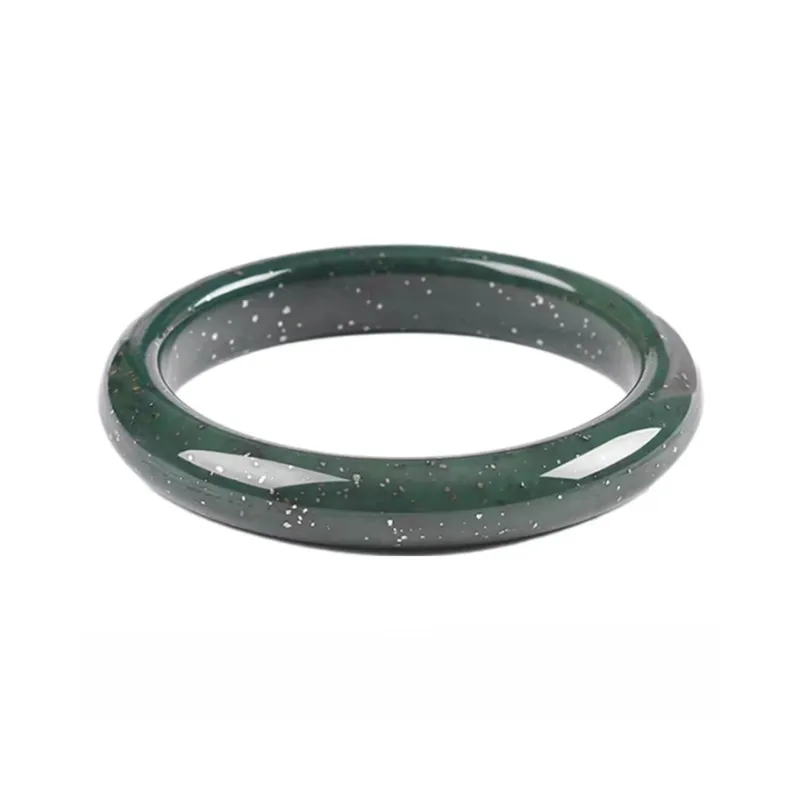 YUDI Hetian Jade Bangles Green Jade Unisex-0