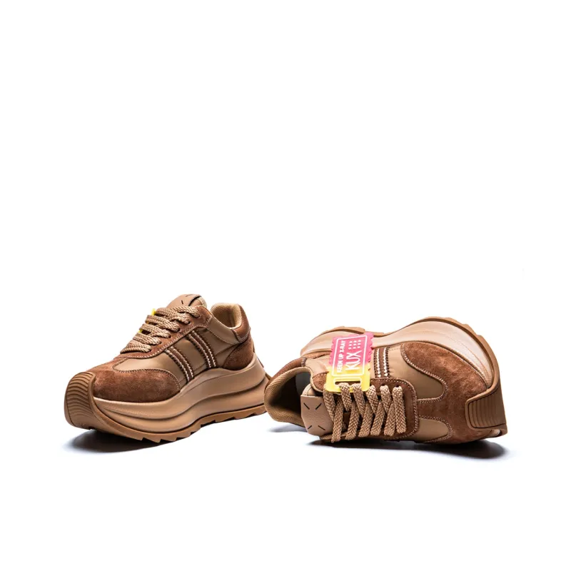 KUX Low-Top Casual Shoes Women's Brown-4