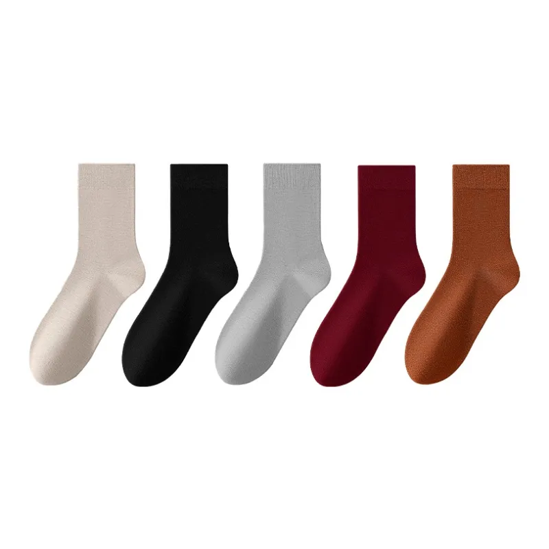 MIIOW Mid Calf Socks Men's 5 Pack-8