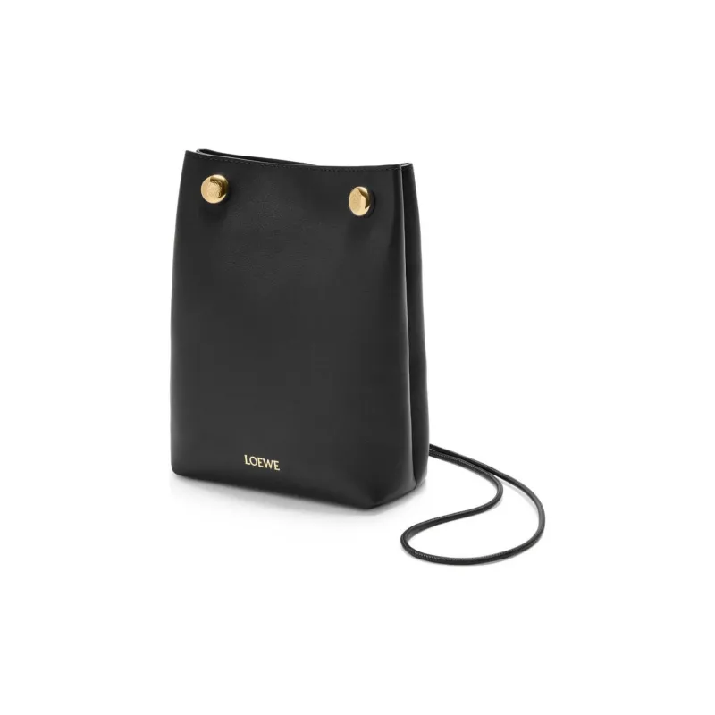 LOEWE Smooth Calf Leather Crossbody Bag, Shoulder Bag Women's Black-1