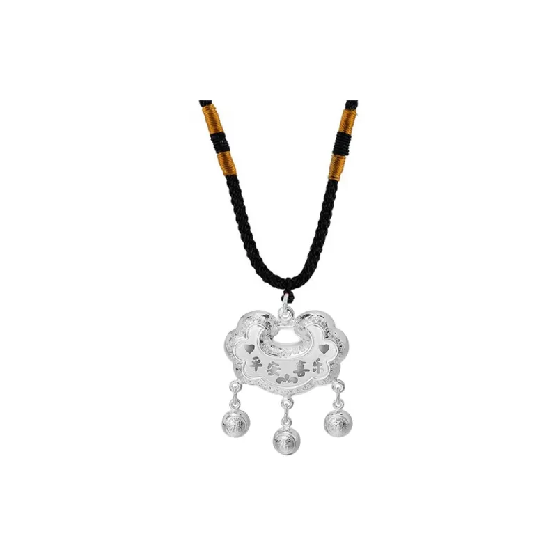 CHINA GOLD Sterling Silver 990 Necklaces Kids'-0