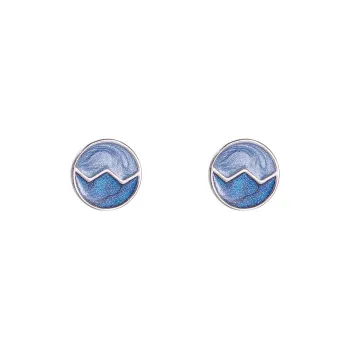Rhymes 999 Fine Silver Stud Earrings Women's