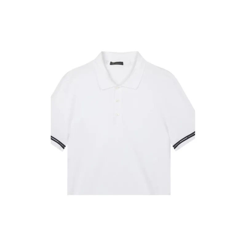 VERSACE Polo Shirts Men White-2