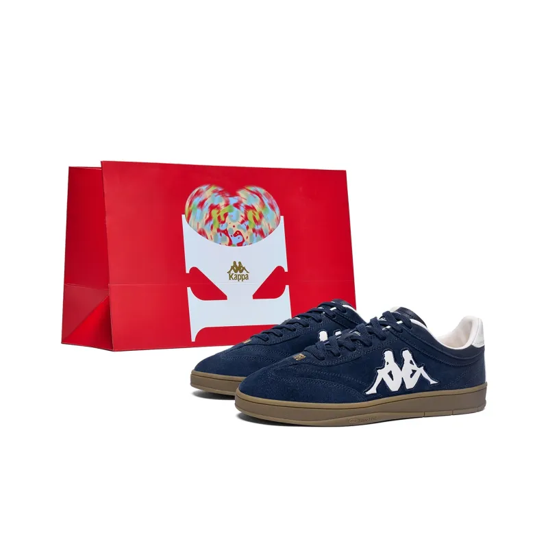 Kappa Tifo Back to Back Anti Slip Wear Resistant Low Top Skateboard Shoes Unisex Midnight Blue-16