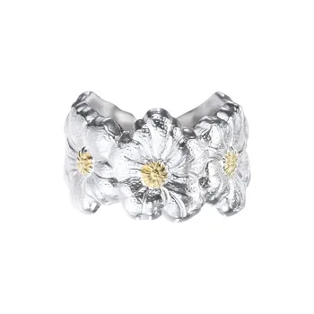 BUCCELLATI 925 Sterling Silver Rings Unisex Silver