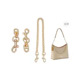 Coach straight gold pig nose chain 7cm [two] + decorative chain puppy buckle 45cm