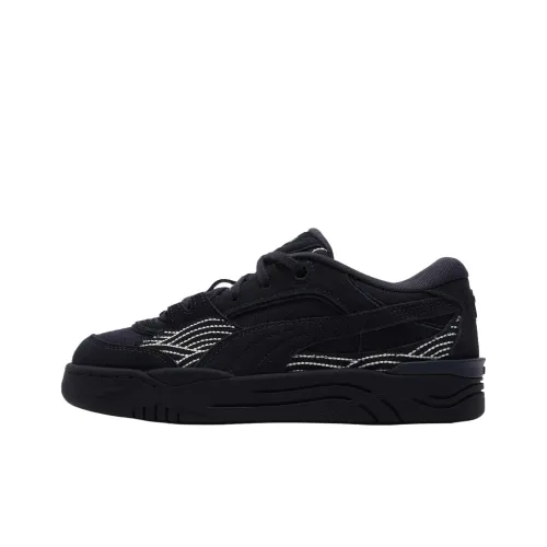 PUMA NAVY Cushioning Wear Resistant Low Top Skateboard Shoes Unisex Black