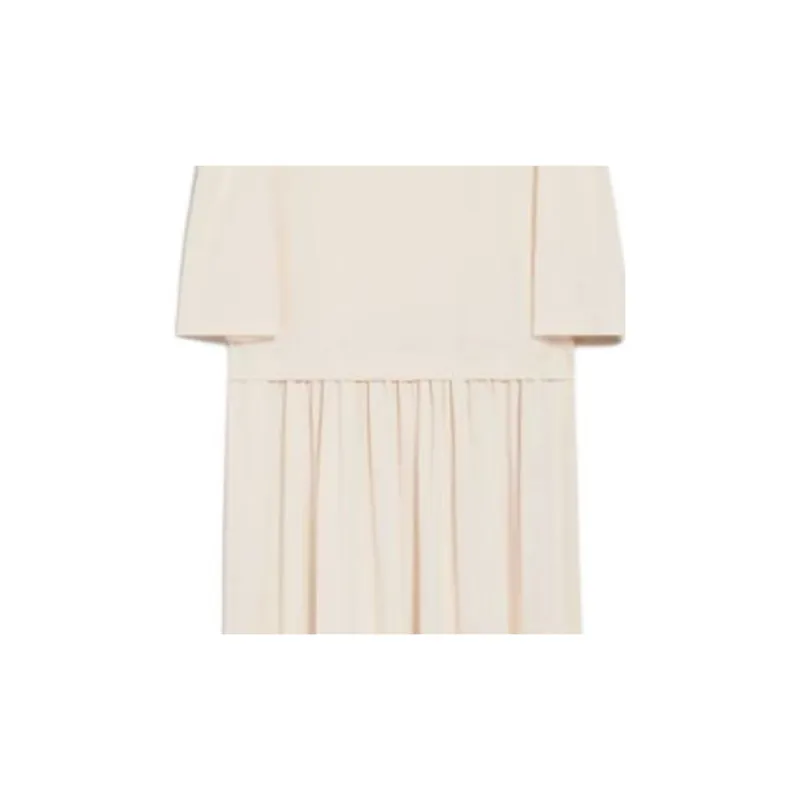 WEEKEND MaxMara Long Sleeved Dresses Women's White-5