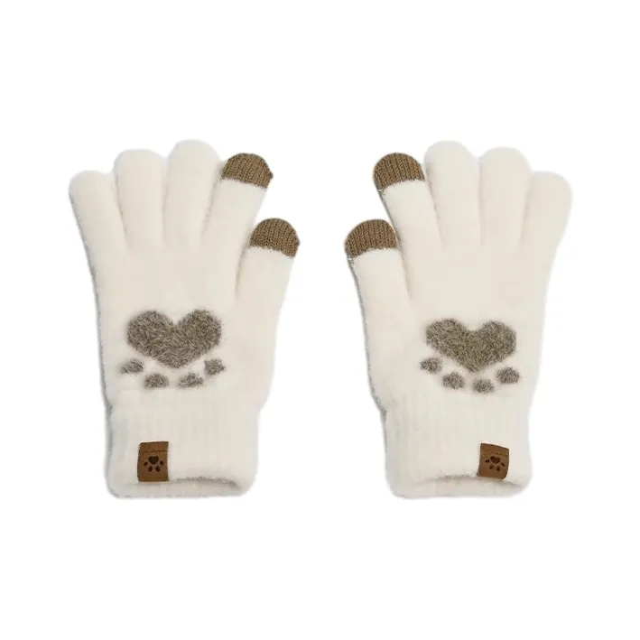 FREE RABBITⅡ Thickened And Fleece Lined Warm Cycling Knit Gloves Unisex-0