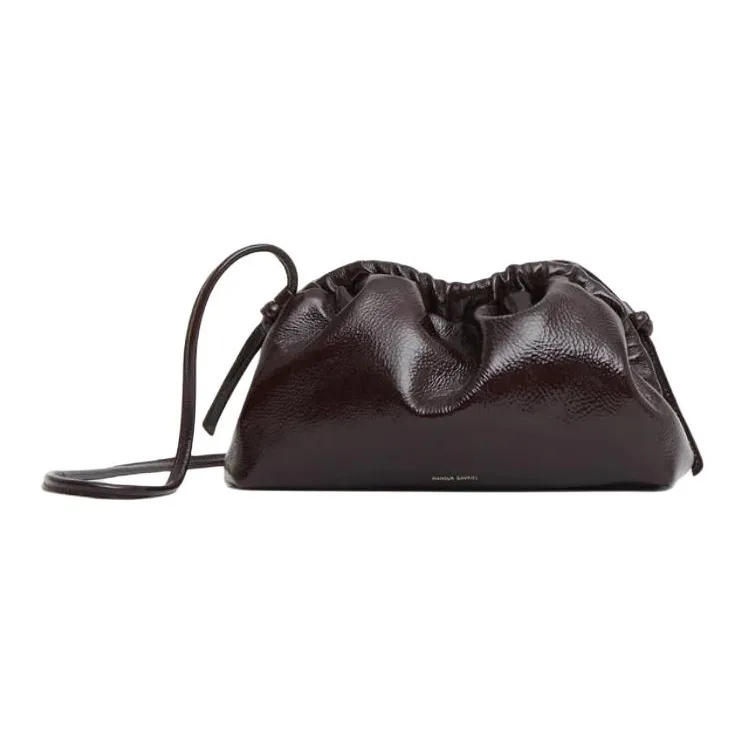 MANSUR GAVRIEL Lambskin Cloud Bag Clutch Shoulder Bag Mini Women's Eggplant Purple-0