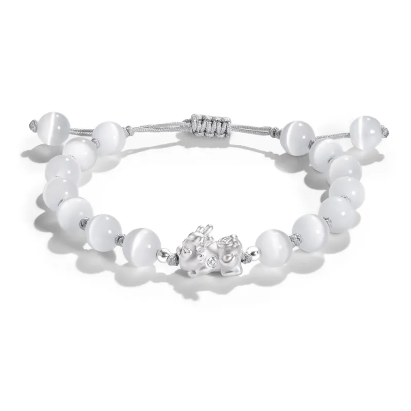 Central Fashion Obsidian Jade Bracelets Unisex-3