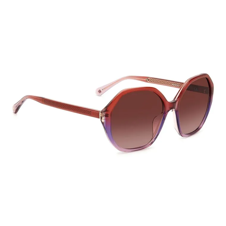 Kate Spade Acetate Irregular Shape Sunglasses Women's Red-2