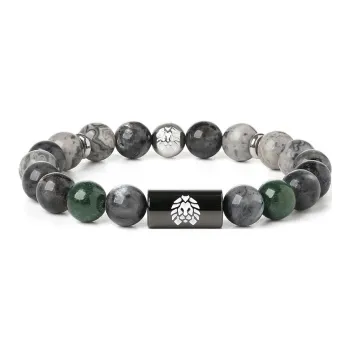 Rastaclat Map Stone Small Lion Chinese Style Beaded Bracelet Unisex