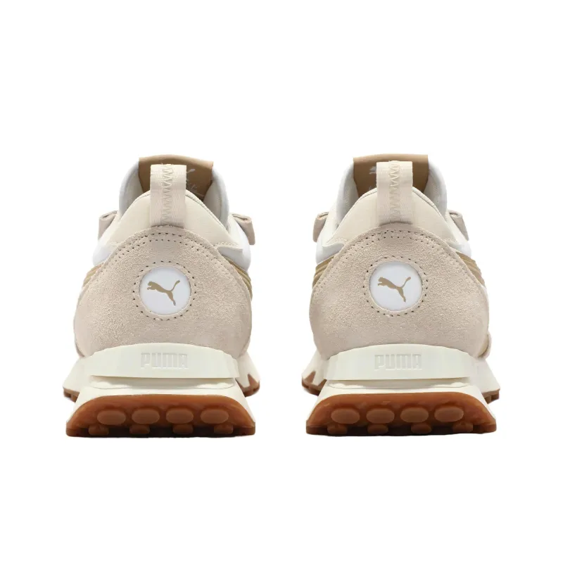 PUMA Rider FV Cushioning Anti Slip And Wear Resistant Low Top Casual Shoes Unisex White Brown-3