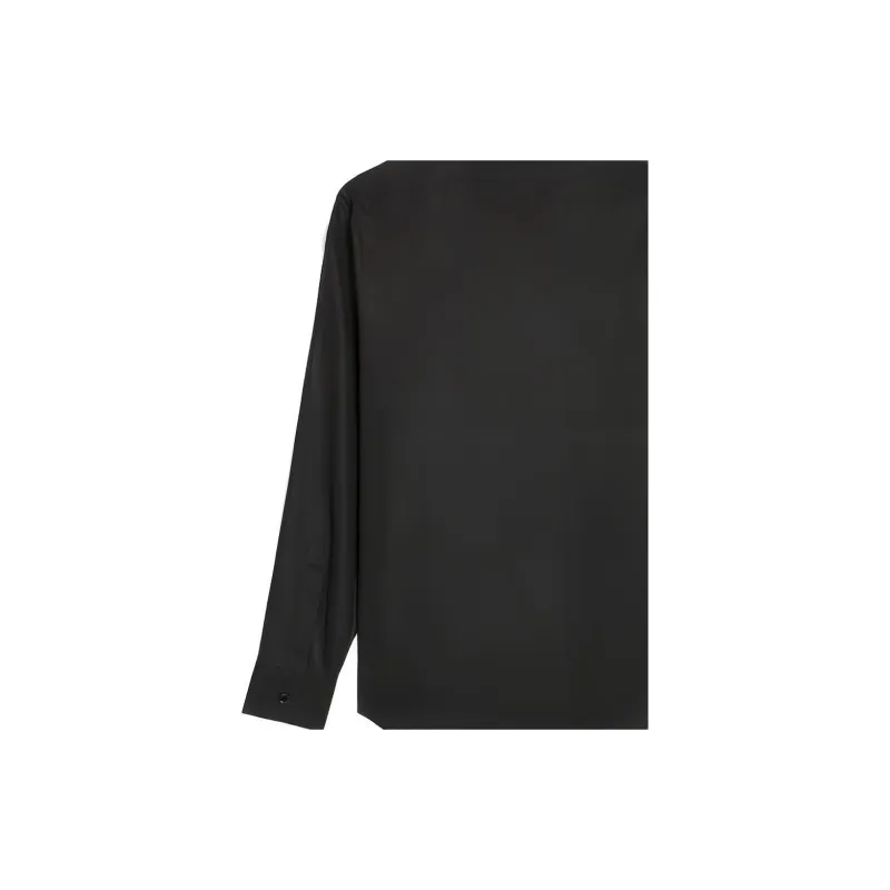 CELINE Loose Shirt With Inverted Collar In Cotton Poplin-5