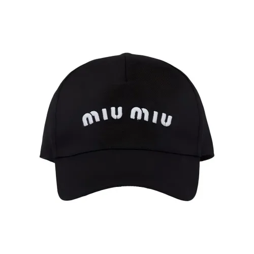 MIU MIU Drill Logo embroidered Cap
