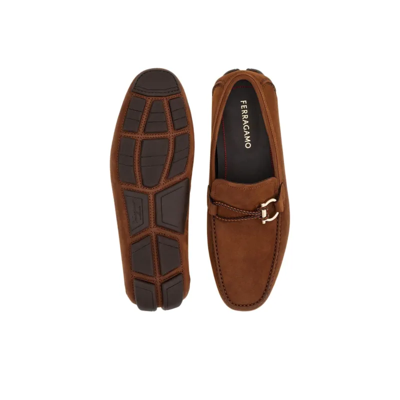 FERRAGAMO GANCINI Loafers Men's Brown-4