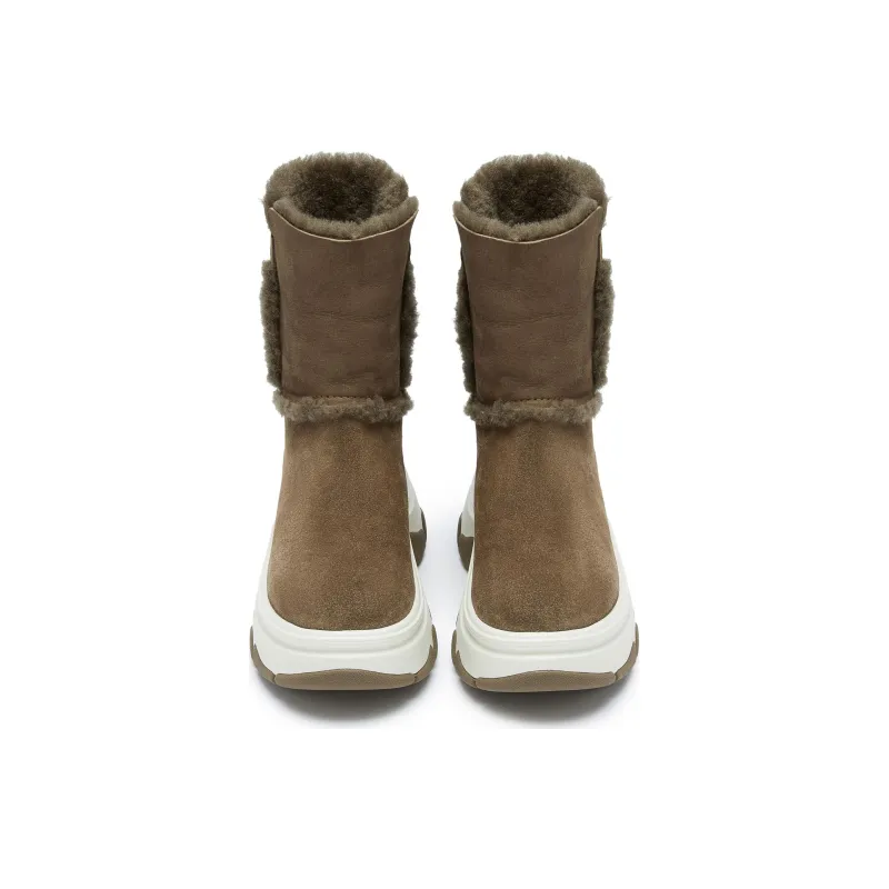 Staccato Fleece Latte Thermal Crew Snow Boots Women's-8