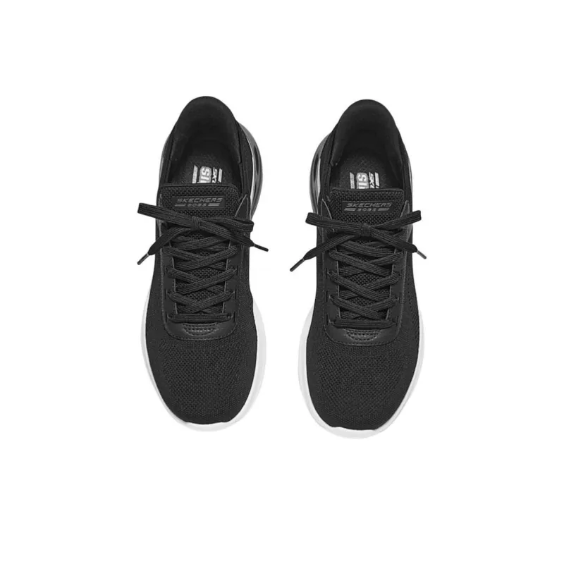 Skechers Slip Ins Anti Slip And Wear Resistant Rebound Low Top Casual Shoes Men's Black-2