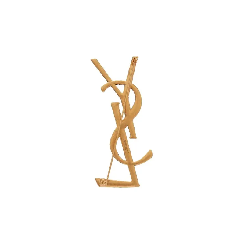 SAINT LAURENT Opyum Ysl Crocodile Brooch-1