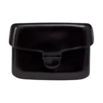 Lemaire Cow Leather Card Holder Unisex Black