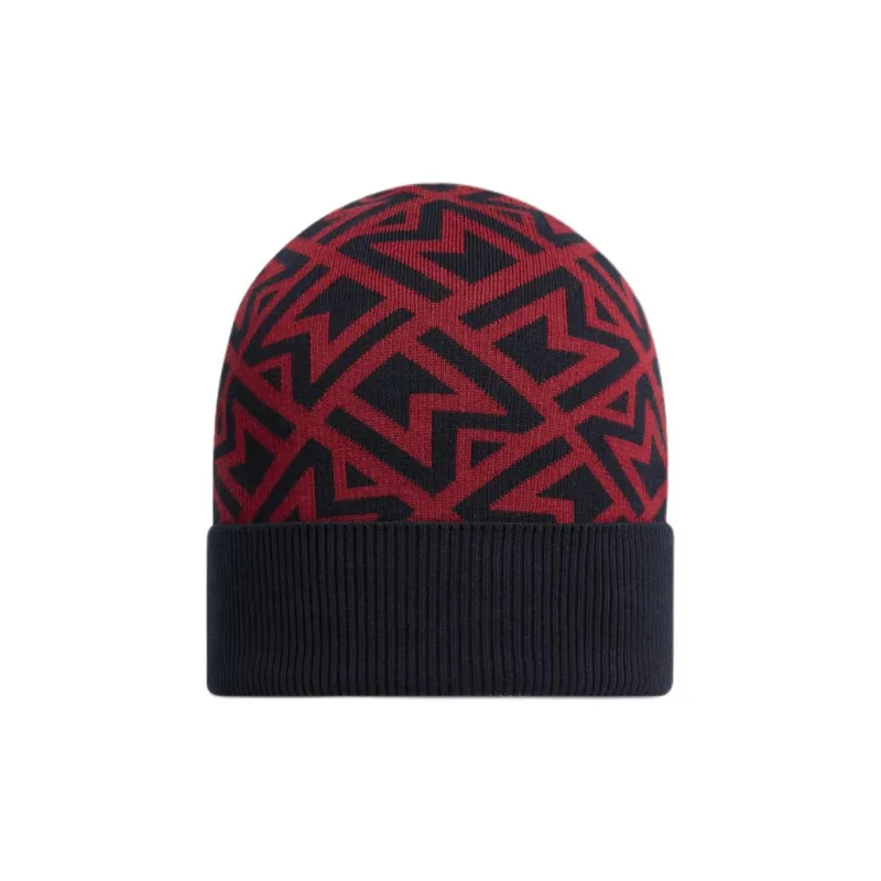Moncler Cotton Yarn Beanies Men's Black-1