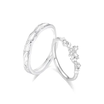 LUCA Sterling Silver Rings Unisex # Gift Box Set