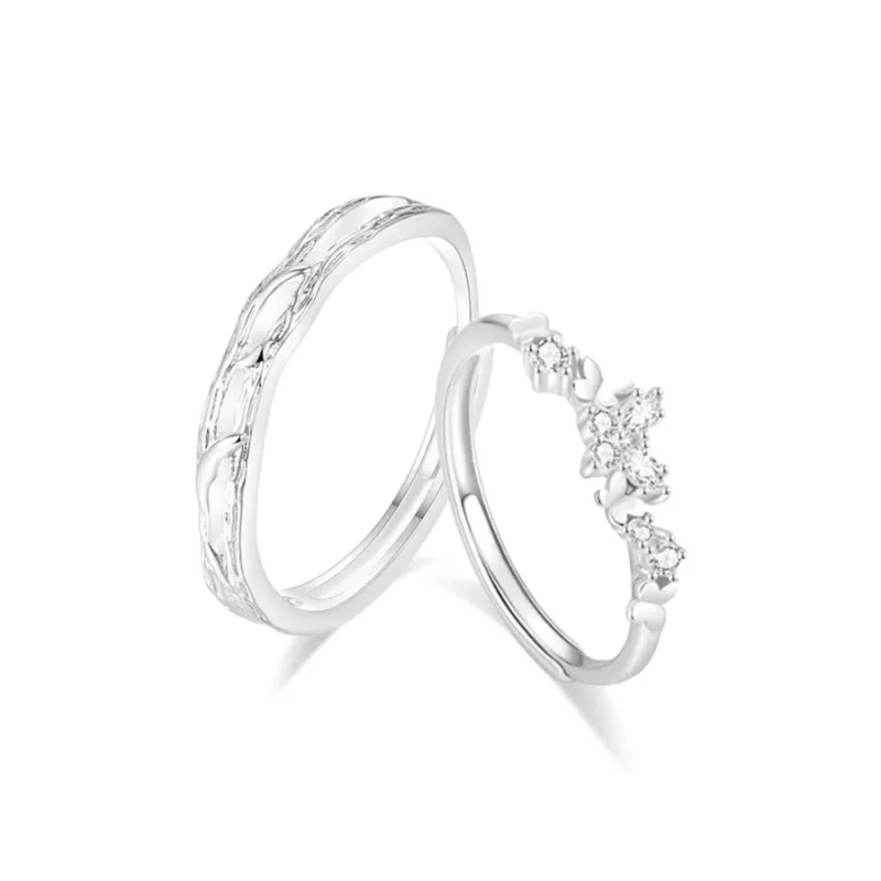 LUCA Sterling Silver Rings Unisex # Gift Box Set-0