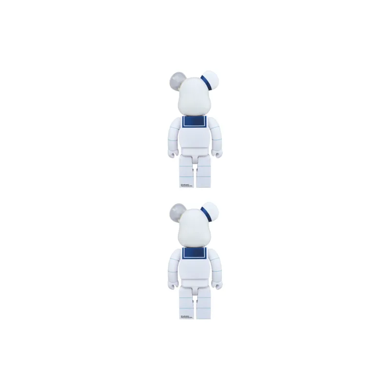 BE@RBRICK Stay Puft Marshmallow Man White Chrome Ver.-3