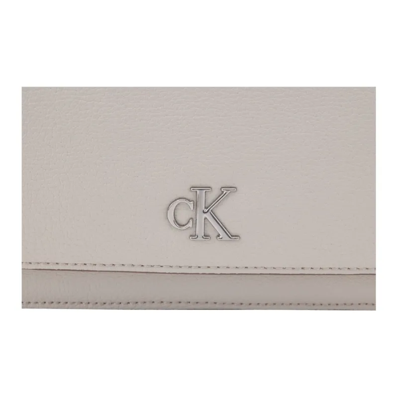 CALVIN KLEIN Synthetic Material Shoulder Bag Crossbody Bag Medium Size Women's Moon White-4