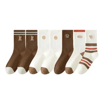 Lan Miao Mid Calf Socks Women's 7 Pack