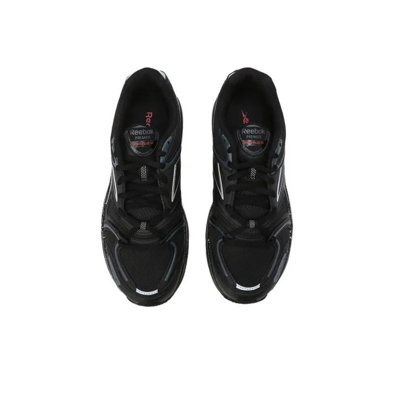 Reebok Premier Road Plus 6 Anti Slip Wear Resistant Low Top Running Shoes Unisex Black-4