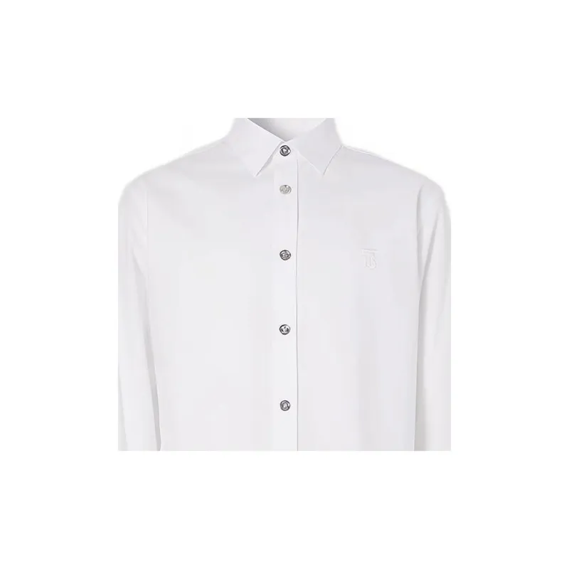 Burberry Shirts Men White-5