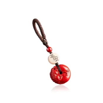 Moon Jewelry Cinnabar Keychains Unisex