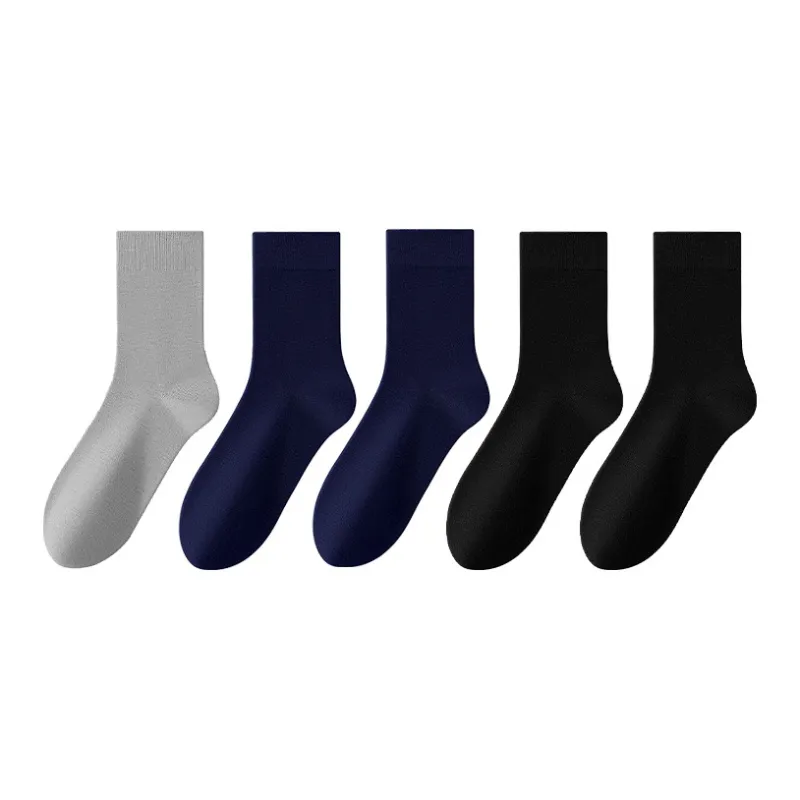 MIIOW Mid Calf Socks Men's 5 Pack-4