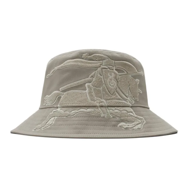 Burberry 100% Cotton, Polyester Blend Bucket Hats Unisex Gray-1