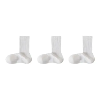 Cheemy Free Mid Calf Socks Men's 3 Pack White