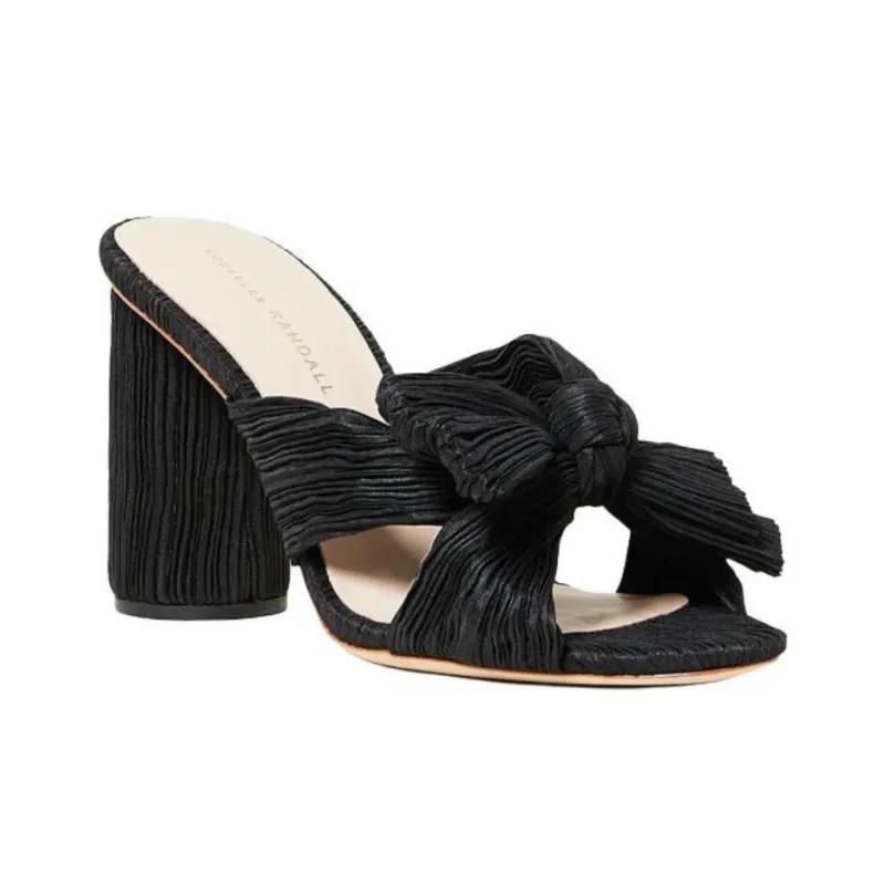 Loeffler Randall Rubber Sole Slide Slippers Women's Black-2