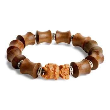 MUSHENGYUAN Green Sandalwood Bracelets Unisex
