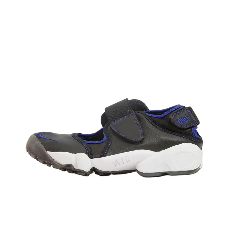 Nike Air Rift Anti Slip Wear Resistant Low Top Casual Shoes Unisex Black Blue-0