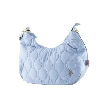 U.S. POLO ASSN. Nylon Shoulder Bag Large Size Women's Blue