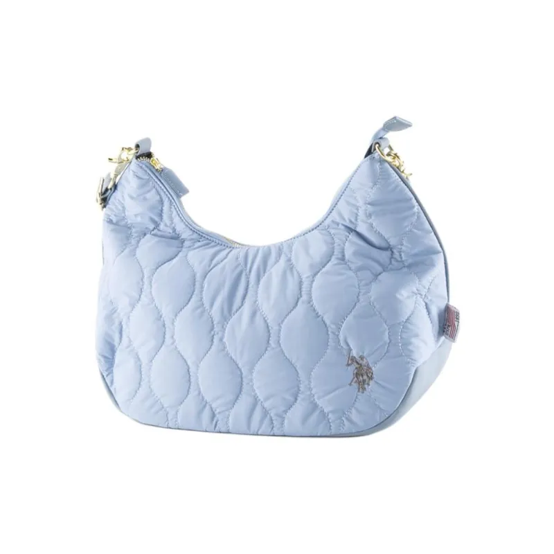 U.S. POLO ASSN. Nylon Shoulder Bag Large Size Women's Blue-0