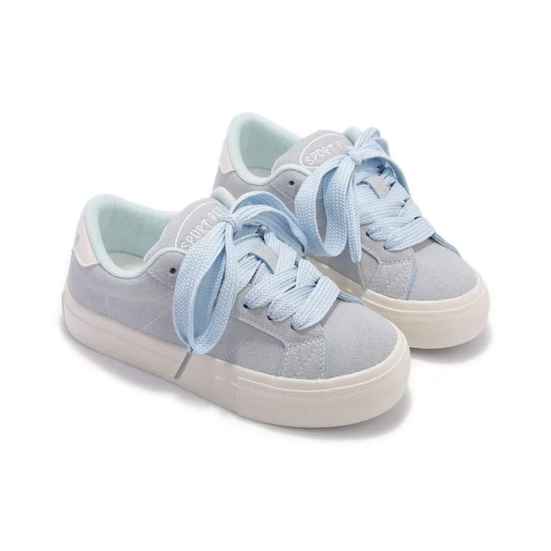 SNXR Slip-Resistant Cushioning Wear-Resistant Height Increasing Low-Top Skateboard Shoes Women's Glacier Blue-5
