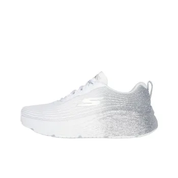 Skechers Max Cushioning Elite 2.0 Anti Slip Wear Resistant Low Top Casual Running Shoes Women's White Silver