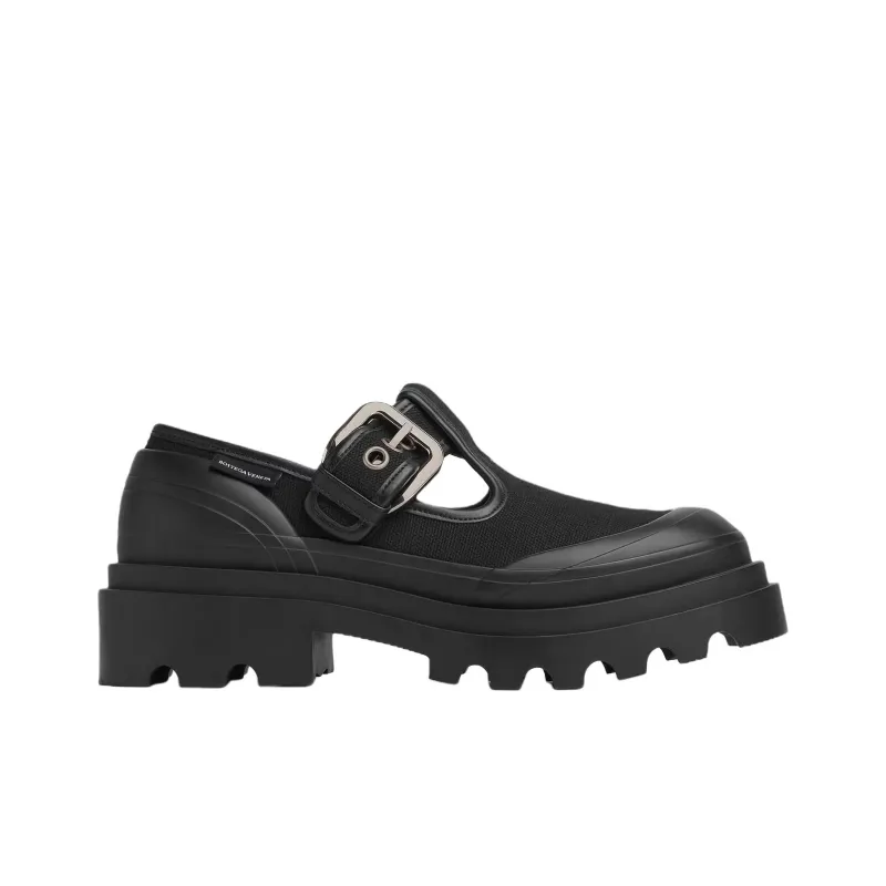 Bottega Veneta Trek Casual Single Shoes 7cm Women's Black-1