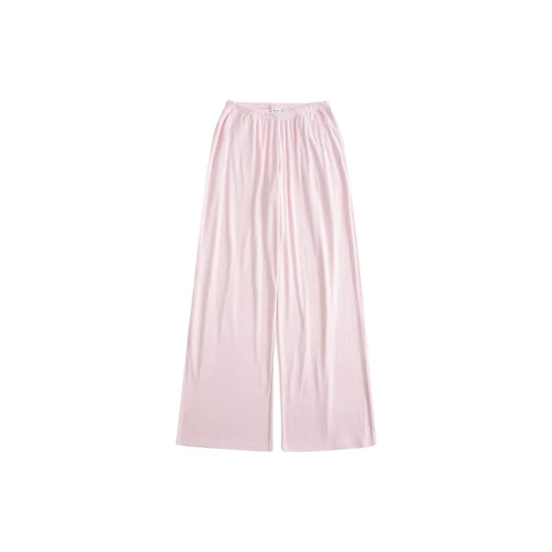 Hollister Pajama Pants Women's Pink-0