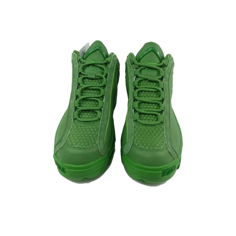 FILA Grant Hill 2 Anti Slip Wear Resistant High Top Vintage Basketball Shoes Men's Green-3