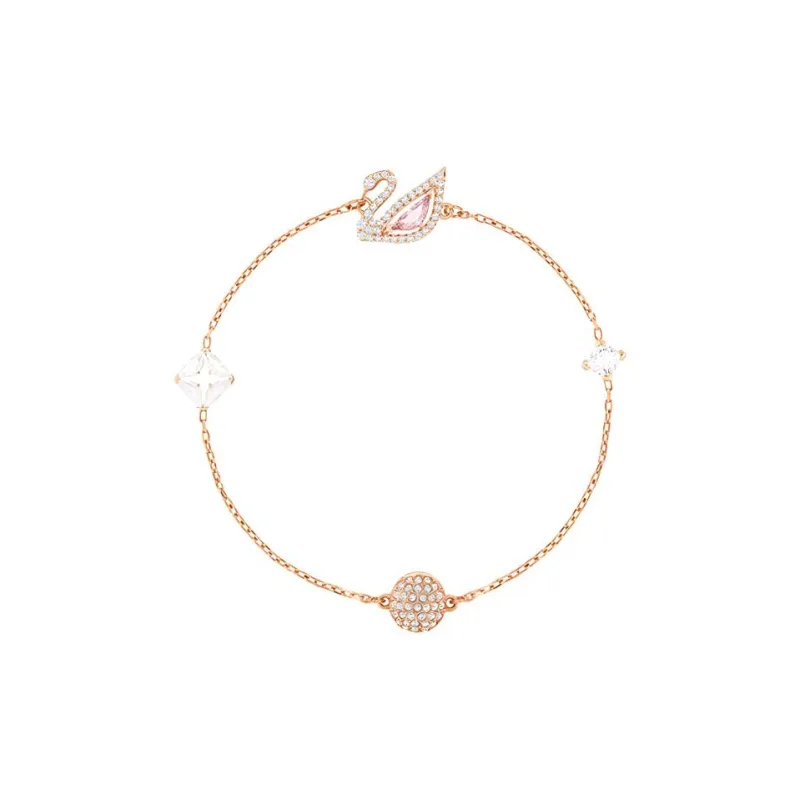 Swarovski Women's Dazzling Swan Bracelet Gold-0