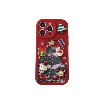 BYZ TPU Material Santa Claus Compatibility Apple 13/14/15/16 Cell Phone Protective Cases